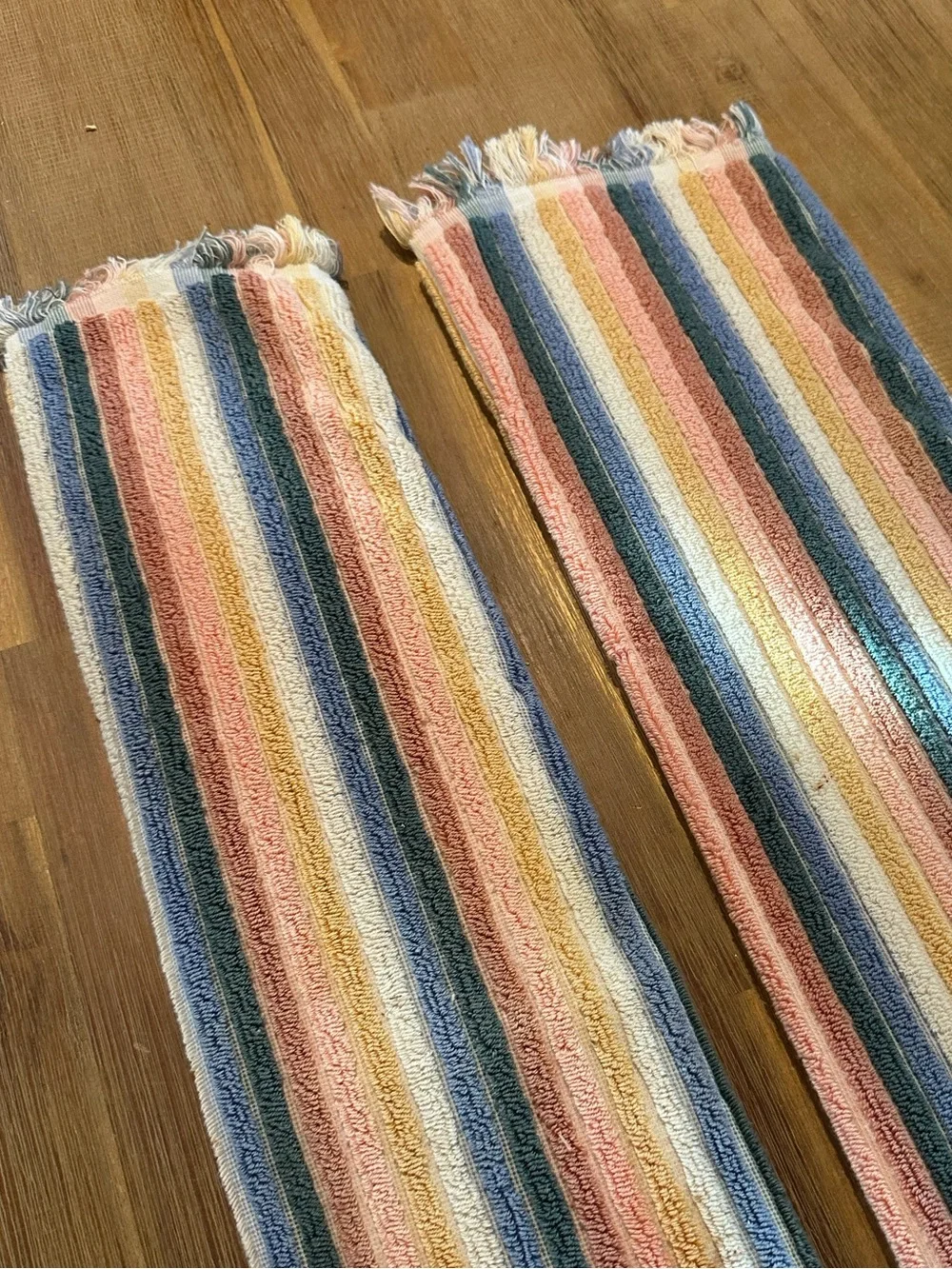Rachel Zoe Rainbow Striped Hand Towels - Set of 2 - 100% cotton